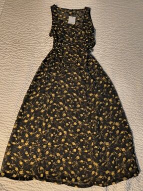 90's Vintage Sheer Mesh Maxi Dress